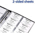 Amazon Basics Plastic Business Card Holder, Protector Sleeves for 3-Ring Binder, Transparent, 25-Pack