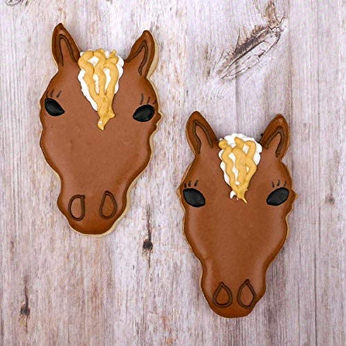 Sweet Cookie Crumbs Farm Animal Cookie Cutter, Stainless Steel (Horse Head)