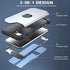 iPhone SE 3nd Generation Case with Screen Protector 2022, iPhone SE 2020 Case,IDweel 3 in 1 Shock Absorption Slim Heavy Duty Hard PC Cover Soft Silicone Bumper Full Body Durable Case,Silver