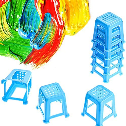 8 Pieces Canvas Stands Paint Stands for Painting Mini Canvas Feet Risers Canvas Support Stands for Fluid Acrylic Pouring Paint Supplies (Blue)