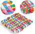 Loom Potholder Loops, BENBO 192 Pieces Multicolor Weaving Craft Loops 7 Inches Potholder Loops with 1 Piece Crochet Hook for DIY Crafts Supplies
