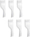 Travel Electric Toothbrush Heads Cover Plastic Protective Cap Case Compatible with Oral-B Long Dual-Heads Replacement Tooth Brush Heads(6 Pack) Clear