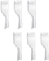 Travel Electric Toothbrush Heads Cover Plastic Protective Cap Case Compatible with Oral-B Long Dual-Heads Replacement Tooth Brush Heads(6 Pack) Clear