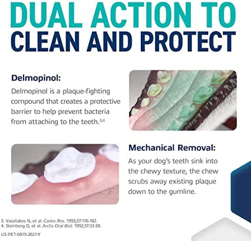 Oravet Dental Hygiene Chews for Medium Dogs 25-50Lbs 14Count