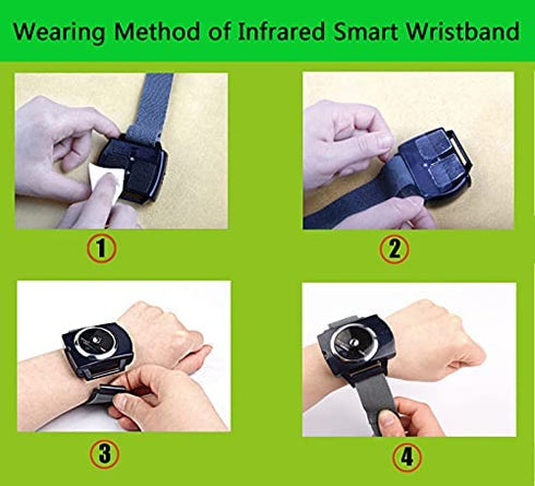 YUERWOVER Infrared Anti Snoring Bracelet Devices Sleep Connection Snore Stopper Wristband Intelligent Snoring Solution Good Sleep Aid Retainer for Men and Women with Battery