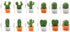 TabEnter Decorative Refrigerator Magnets, Perfect Fridge Magnets for House Office Personal Use (12Pcs Cactus)