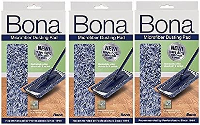 3 Pack Bona Dusting Pad | Designed on Hardwood, Stone, Tile and Laminated Floors | 4" W x 15" L¦