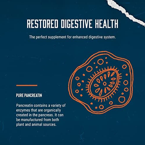 Pure Digestive Enzyme Capsules with Lipase Amylase Protease - Aids Digestive System Natural Immune System Booster - Breaks Down Carbohydrates Reduce Bloating Gas Digestive Enzymes Pills
