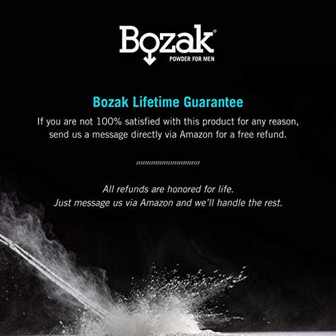 Bozak Cooling Body and Foot Powder for Men – Talc Free, Jock Itch Defense, Deodorant, Stops Chafing, Absorbs Sweat, and Keeps Skin Dry – with Menthol (4 oz.)