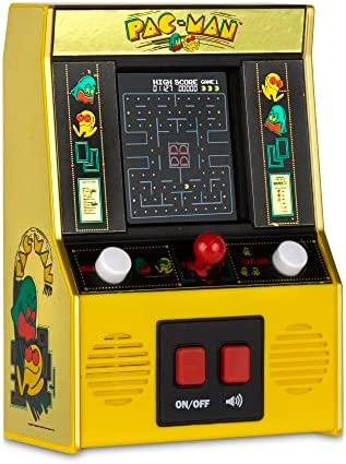 Basic Fun Arcade Classics - Pac-Man Color LCD Retro Mini Arcade Game , Yellow