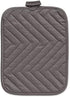 DII Heat Resistant Quilted Cotton, Pocket Potholder, 7x9, Gray, 3 Piece