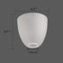 Giluta 2 Pack Bell Shaped Glass Shade Frosted Light Fixture Shades Replacement for ceiling fan light wall light,Lipless with 1-5/8-inch Fitter Opening
