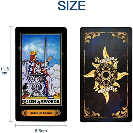 AIEWEV Tarot Cards Deck,78-Classic Tarot with Guidebook,Divination Colorful Tarot Card and Book Sets for Beginner Reader