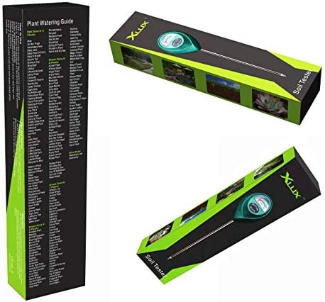 XLUX Soil Moisture Meter, Plant Water Monitor, Soil Hygrometer Sensor for Gardening, Farming, Indoor and Outdoor Plants, No Batteries Required