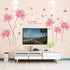 BuerHomie Pink Flowers Wall Stickers, Butterfly Decals for Living Bedroom, Art Décor for Nursery Girl Kids Room, Easy Furniture Refurbishment DIY
