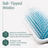 Hair Brush for Thick Hair with Ionic Minerals - Paddle Brush for Men and Women, for Blow Drying, Straightening - Gentle Bristles, Easy Comfort Grip Flat by Osensia (Paddle Brush)