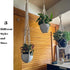 Bouqlife Macrame Plant Hangers no Tassel Set of 3 Indoor Boho Hanging Planter Holder with Hooks 34" / 22" / 20"