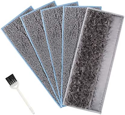 MXZONE Brava m6 Wet Mop Pads Sweeping Reusable Replacement Pads for iRobot Braava Jet m6 (6012) (6110) (6112) Ultimate Robot Mop?5 Pack?
