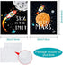 Blulu 9 Pieces Outer Space Decor for Kids Room Boy Bedroom Space Posters 8 x 10 Inch Cute Inspirational Wall Art Decoration for Boys and Girls Playroom Space Nursery Decor