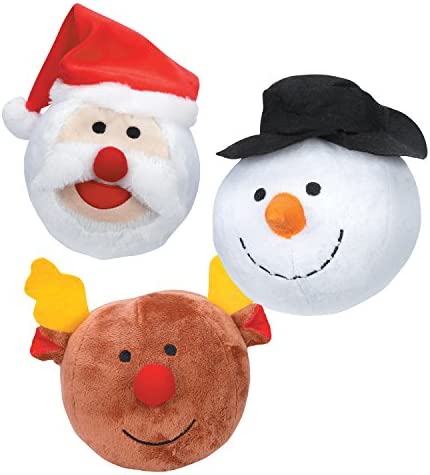 Grriggles Snowball Gang Dog Toys, 5" Reindeer