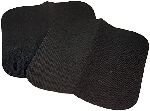 SINGER 00065 Iron-On Patches for Clothing Repair, 5-inch by 5-inch, 2-Count, Black