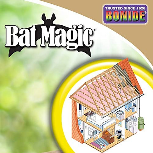 Bonide Bat Magic Bat Repellent, Pack of 4 Ready-to-Use Peppermint Oil Scent Packs for Long Lasting Indoor Bat Control