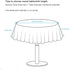 AooHome Quatrefoil Geometric Fabric Tablecloth, Water Repellent, Spill Proof, Suitable for Dinner (Charcoal, 60" Round)