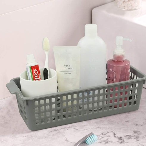 Vababa Plastic Desk Organizer Basket, Slim Storage Basket, Pack of 6