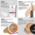 Ruby Kisses Cream Foundation 3D Face Creator 2-Color Foundation and Concealer, 12 Hour Wear Long Lasting, Medium to Full Coverage (Level 12)
