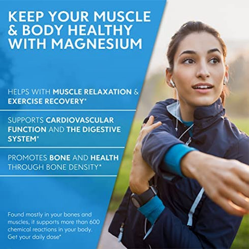 Triple Magnesium Complex Supplement(120 Vegan Capsules) - 1000mg of Magnesium Glycinate Malate and Citrate for Max Absorption TRAACS® - Calm Magnesium Complex Supplements