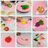 Vegetable Shaped Cookie Cutters of 12 pcs, Stainless Steel Fondant Cutters Set Pastry Biscuit Cake Baking Clay DIY Molds