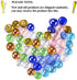 KINGOU Replacement Mancala Stones Mixed Colored Flat Glass Pebbles / Beads / Gems for Games ( 12-15mm )