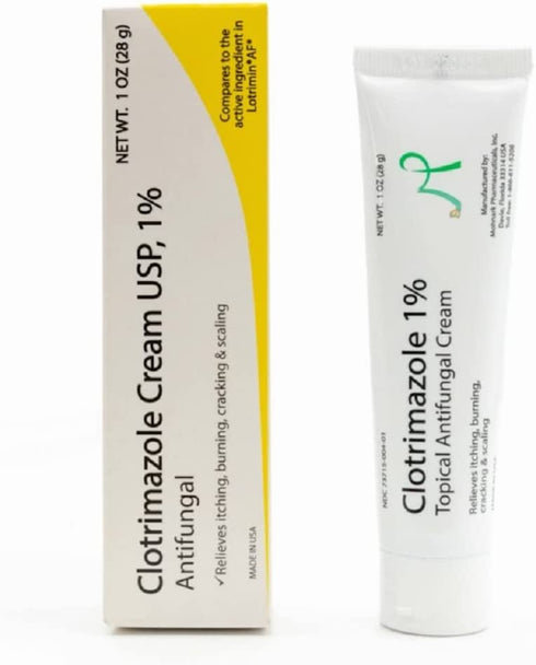 Mohnark Clotrimazole Cream USP, 1% Topical Antifungal Cream, Treats Athlete's Foot | Jock Itch Cream | Ringworm Cream
