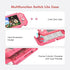 KIWIHOME Pink Case Compatible with Nintendo Switch Lite , TPU Cover Hard Case Only for Switch Lite with Thumb Grip Caps Switch Lite Cute Case for Girls (Pink)