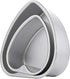 2pcs Heart Shaped Cake Pan Aluminum Cake Tray Removable Bottom Wedding Birthday Cheesecake Baking Mold (6+8inch)