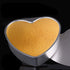 2pcs Heart Shaped Cake Pan Aluminum Cake Tray Removable Bottom Wedding Birthday Cheesecake Baking Mold (6+8inch)