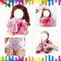 Baby Doll Clothes Fits 12'' 13'' 14'' 15''Bitty Girl Alive Baby Doll Clothes Diapers 360°Sewing Dresses for with Doll Nappies, Milk Bottle, Nipple, and Doll Accessories Pack of 25 Bag Set
