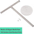 Hand Towel Holder with Heavy Marble Base, T-Shape Towel Rack, Modern Tree Rack Free Standing for Bathroom Vanity Countertop, 304 Stainless Steel, Brushed Finished (Silver)