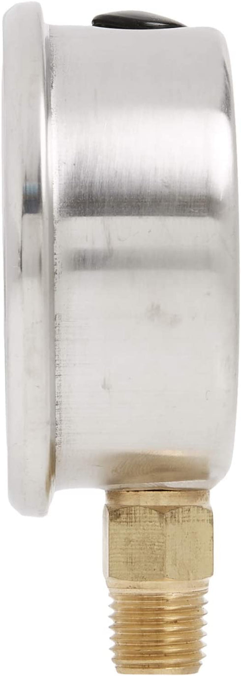 Zenport LPG100 Zen-Tek Glycerin Liquid Filled Pressure Gauge, 100 PSI