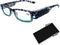 Reading Glasses with Light Bright LED Readers with Lights Reading Glasses Lighted Magnifier Nighttime Reader Compact Full Frame Eyewear Clear Vision Unisex Clear Vision Lighted Eye Glasses?+400