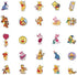 Winnie The Pooh Stickers| 50pcs PVC Waterproof Cute Disney Vinyl Decals Stickers Piglet Eeyore Pooh Bear Tigger Stickers Gift for Teen Boy and Girls DIY Laptop Notebook Water Bottle Suitcases Phone