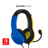 PDP Gaming LVL40 Stereo Headset with Mic for Nintendo Switch - PC, iPad, Mac, Laptop Compatible - Noise Cancelling Microphone, Lightweight, Soft Comfort On Ear Headphones, 3.5mm jack - Yellow & Blue