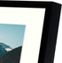Frametory, 5x7 Aluminum Picture Frame with Ivory Mat for 4x6 Photos - Easel Stand, Sawtooth Hangers - Great for Events, Offices, Homes (Black, 2-Pack)