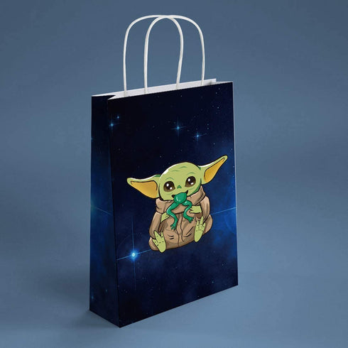 16 Pcs Gift Bags for Yoda Goodie Bags, Party Decorations for Theme Birthday Party Decoration Baby Shower Party Supplie