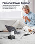 Power Strip, SUPERDANNY 4-Outlet 4-USB Surge Protector, 5 Ft Extension Cord, 900 Joules, Overload Switch, Grounded, Mountable, Desktop Charging Station for Home, Office, School, Dorm, Computer, Black