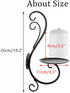 Candle Sconces Wall Decor Black Candle Holder for Pillar - Rustic Decorative Metal Candles Set of 2 for Living Room, Farmhouse, Fireplace, Wedding