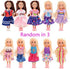 5.3 Inch Chelsea Doll Clothes and School Playset 3 Dresses 3 Outfits 2 Shoes and 19 Pcs Study Supplies Accessories for Chelsea Doll