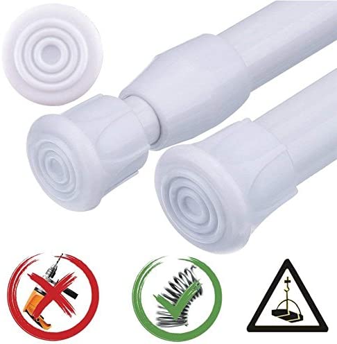 5 Pack Small Spring Tension Rods Extendable Length 11.8 to 19.6 Inches(30-50cm)