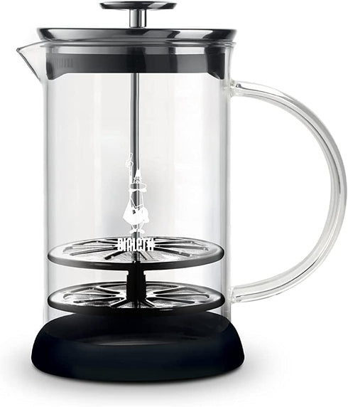 Bialetti, Cappuccino machine Milk Frother, (3 Cup) (330 ml-11 oz), Silver