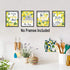 HLNIUC Lemon signs Art Prints, Inspirational Blue Pattern Yellow Lemon Pictures Set Of 6(8”X10”, Unframed), Fruit Botanical Poster Green Leaf Modern Wall Art For Bed Room Living Room Kitchen Decor